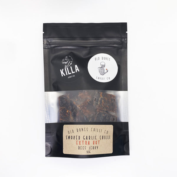 Smoked Garlic Chilli EXTRA HOT Beef Jerky - 50g