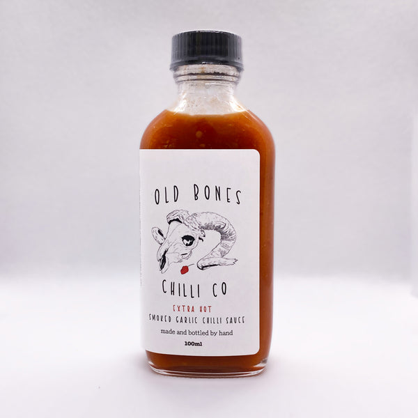 Old Bones Chilli Co Smoked Garlic Chilli Sauce (Extra Hot) 100ml