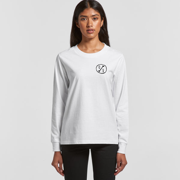OB Skeletor Women's Long Sleeve Top (White)