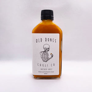 Old Bones Chilli Co Buffalo Sauce 200ml (front of bottle)